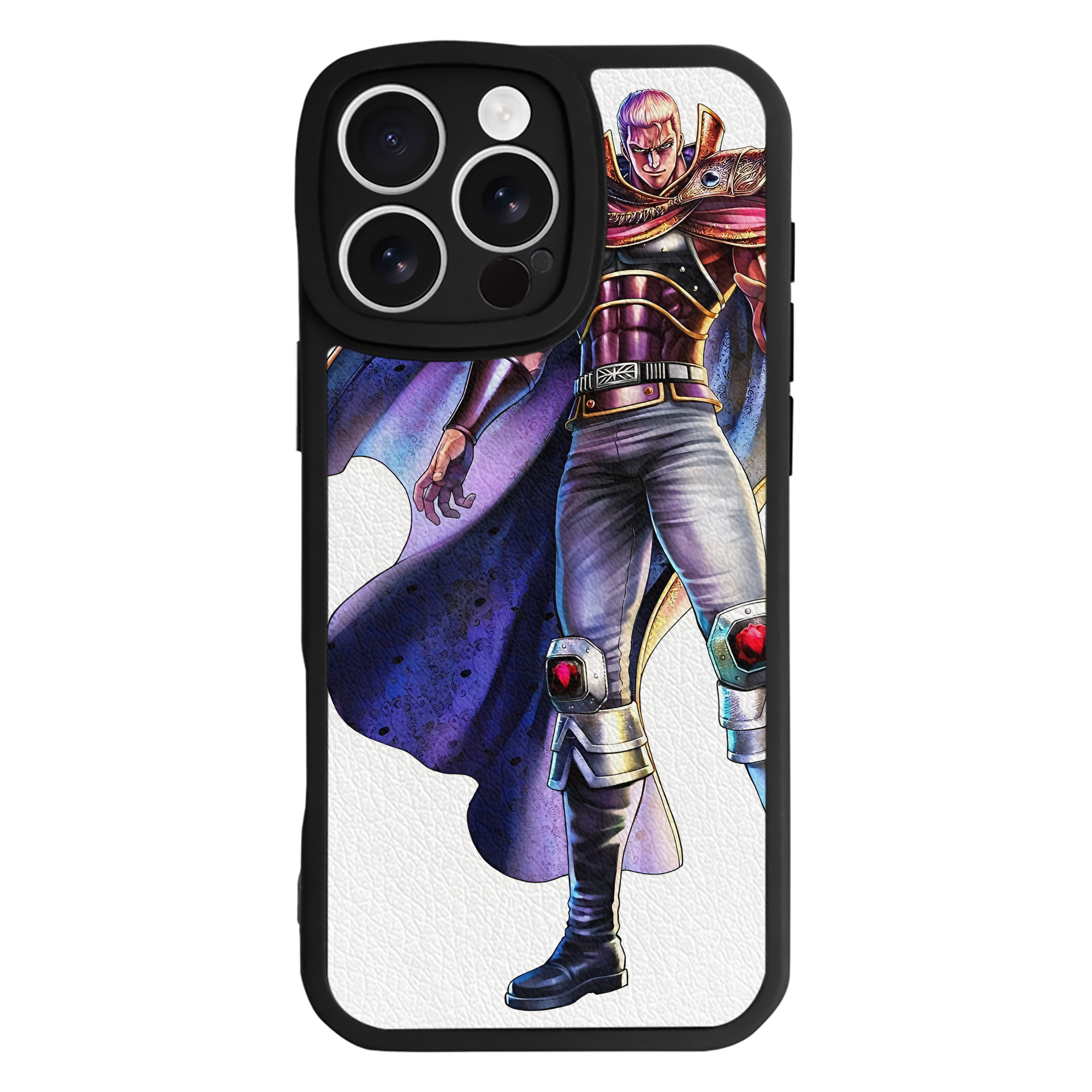 （画像用） 北斗の拳 Fist of the North Star 【iPhone 16シリーズ対応】シリコンスマホケース（レザー調） 材質：シリコン